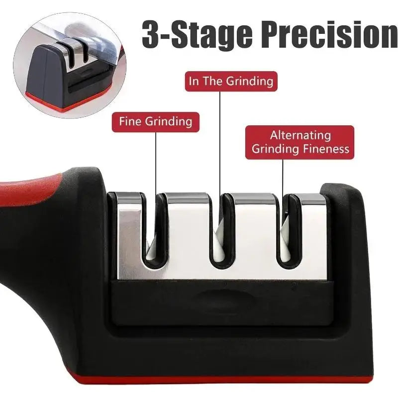 Multi-Functional Hand-Held 3-Purpose Sharpening Stone Tools